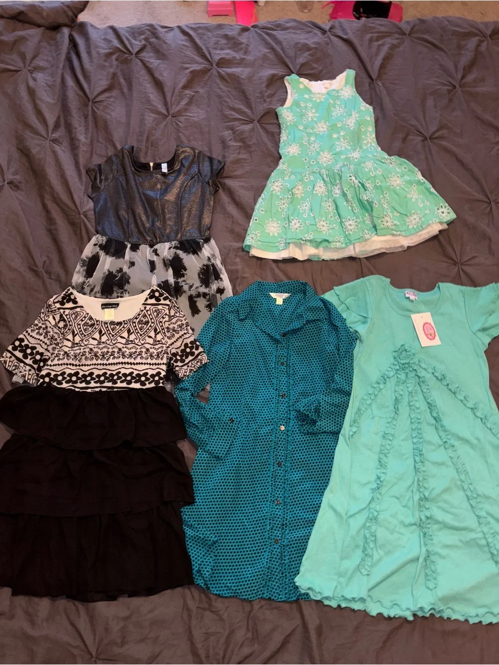 Kids size 10/12 5 PIECE LOT, dresses, all new, some with tags.